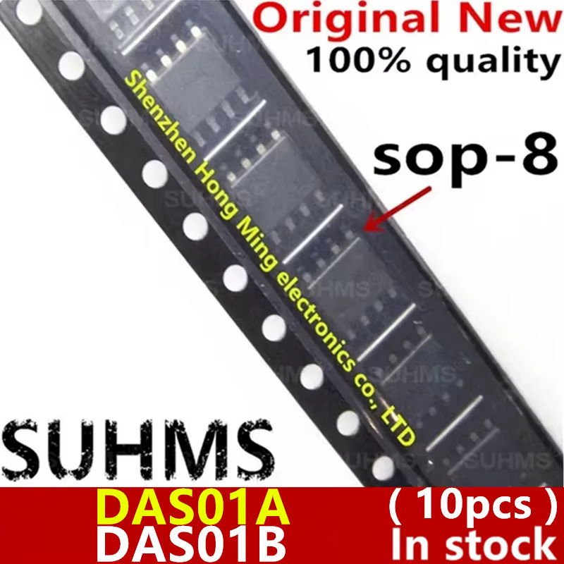 Chipset DAS01A DAS01B SOP-8 vista frontal