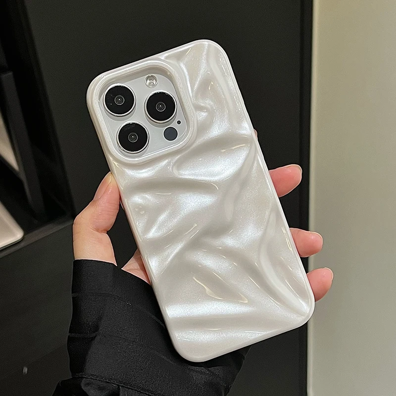 Funda iPhone 16/15/14/13/12/11 Pro Max TPU Blanco Perla Suave - imagen 3