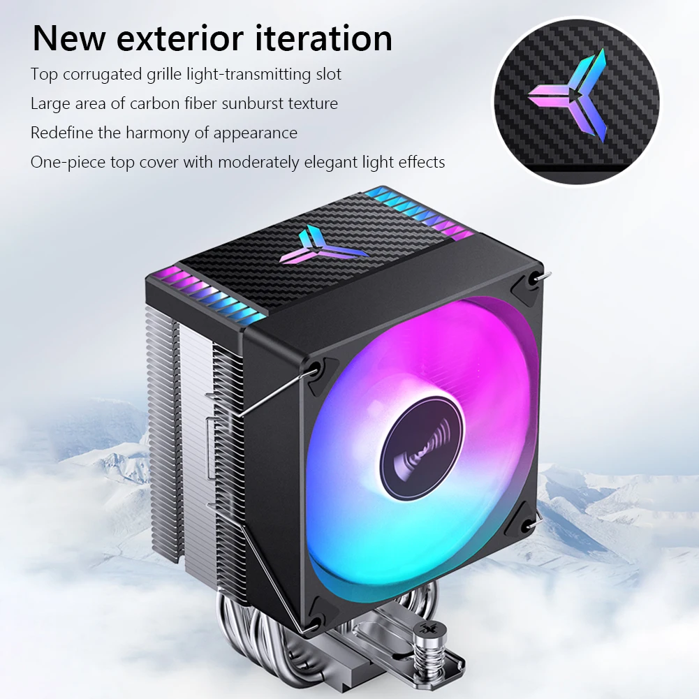 JONSBO CR-1400 ARGB Disipador CPU Tubo Calor Intel LGA1700 AMD AM4 - imagen 5