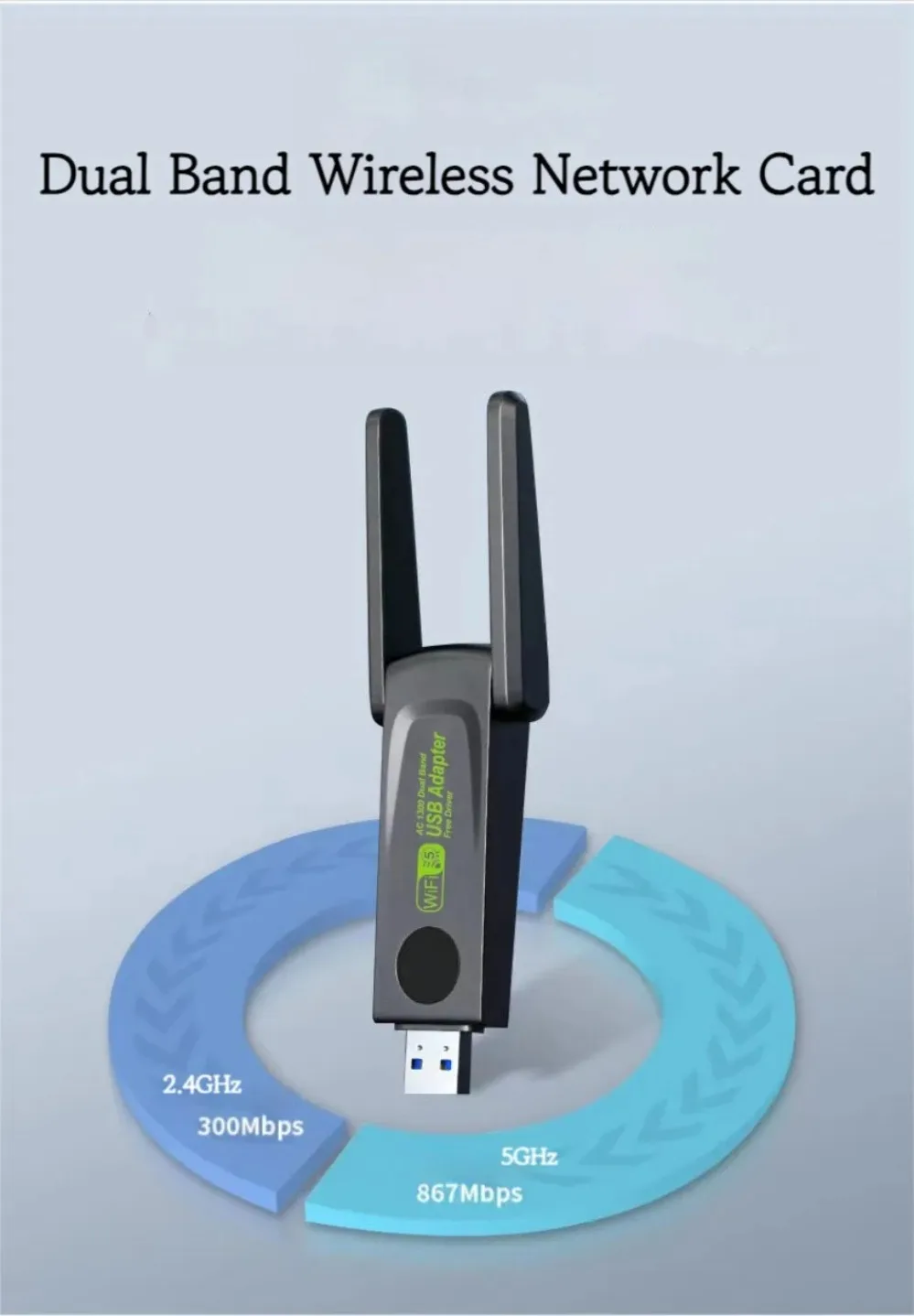 Adaptador WiFi tamaño compacto