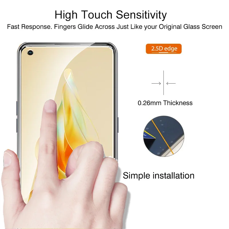 Protector pantalla vidrio templado Oppo Reno 9/8/8T – Antiarañazos 10H - imagen 3