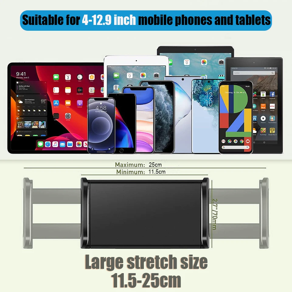 Soporte Universal Tablet Coche para iPad 8/9/10 y iPhone Samsung Xiaomi - imagen 4
