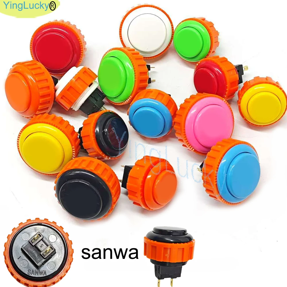 Botón arcade Sanwa vista frontal