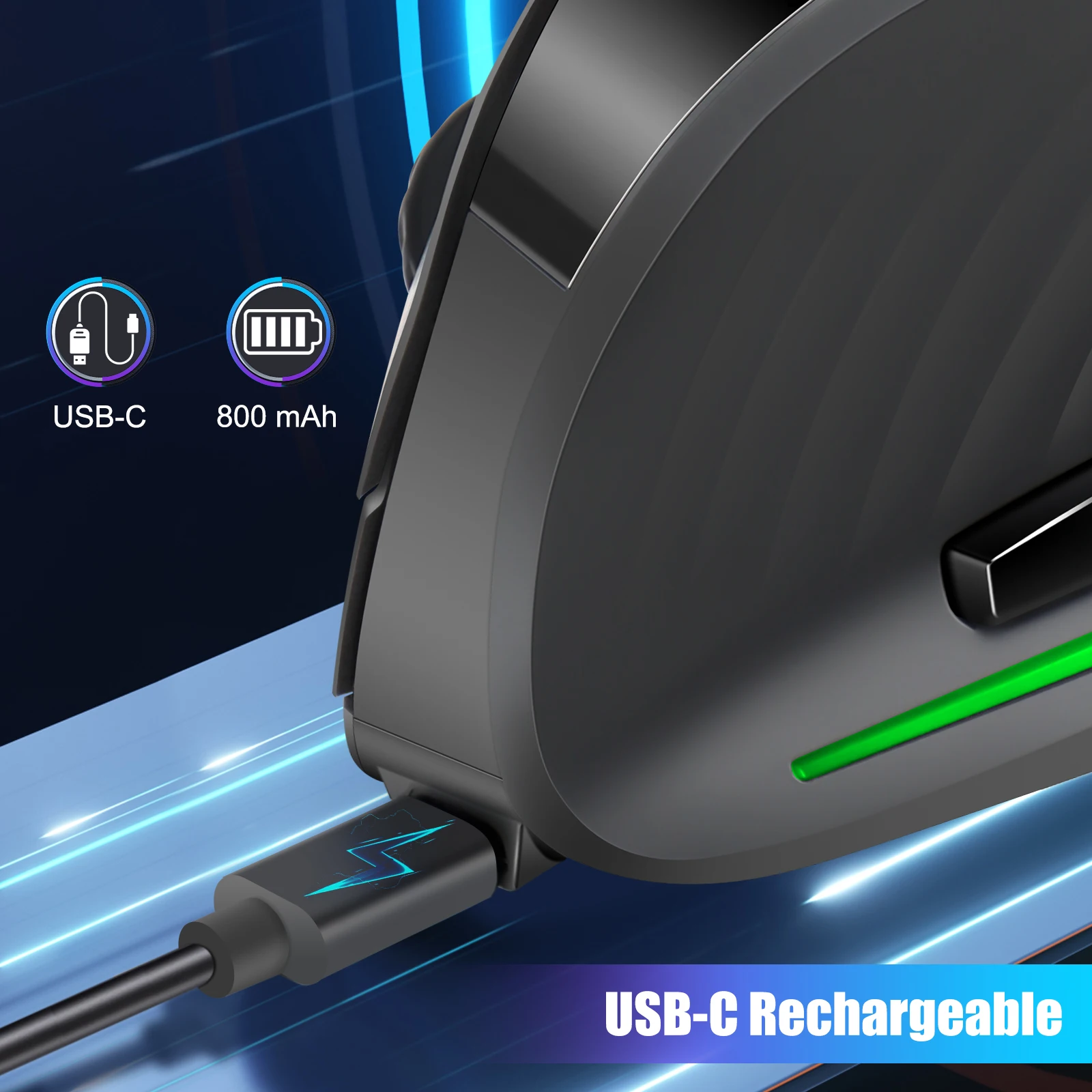 Ratón Lefon F35C con carga USB-C