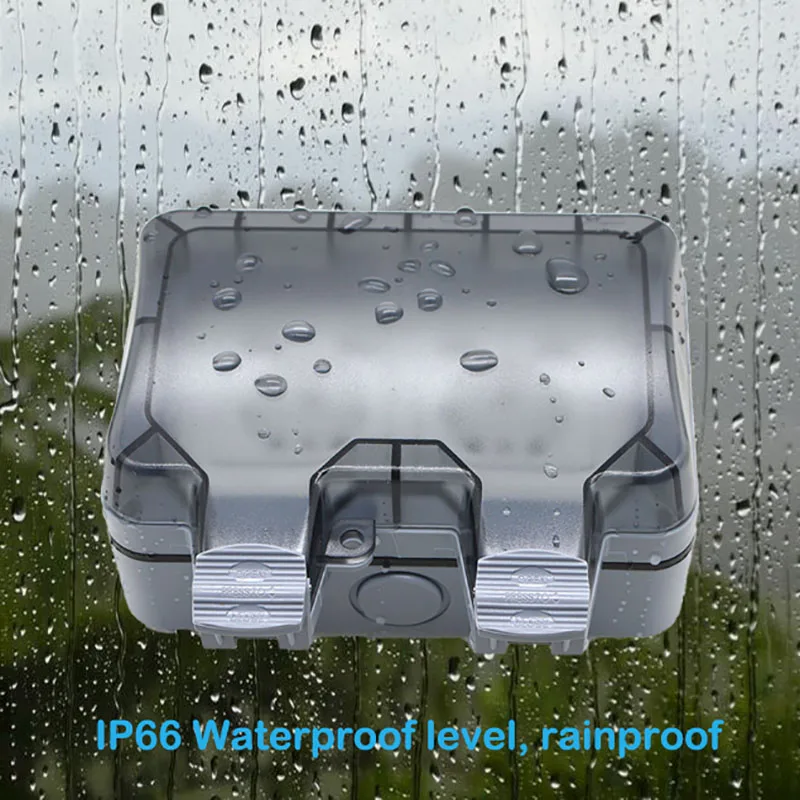 Enchufe impermeable IP66 vista frontal