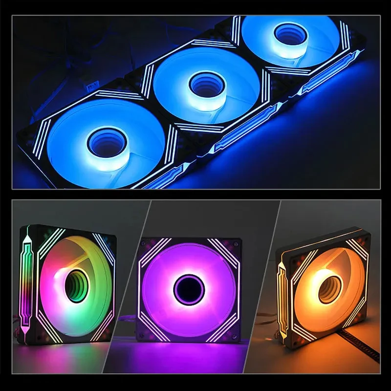 UPSIREN PF-14 PRISM Ventilador PC ARGB PWM Silencioso - imagen 5