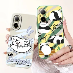 Realme C67 Funda TPU Suave - Panda Dibujos, Acabado Mate Proteccion