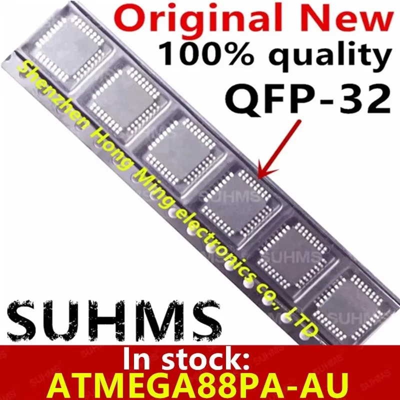 Vista superior del ATMEGA88PA-AU