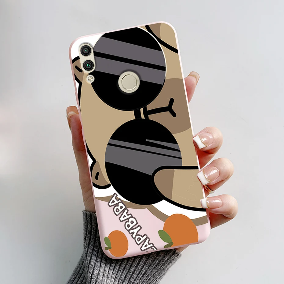 Vista frontal de la funda instalada en Honor 8X