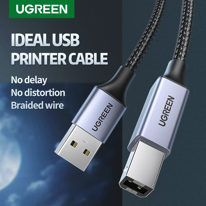UGREEN Cable USB-B para Impresora – USB 2.0 de Alta Velocidad - imagen 3