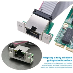 Mini Adaptador PCI Express Gigabit Ethernet – Chip Realtek RTL8111F RG45