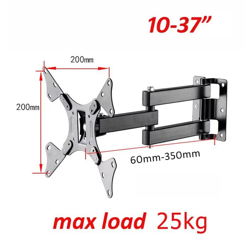 Soporte TV pared extensible movimiento total LCD VESA