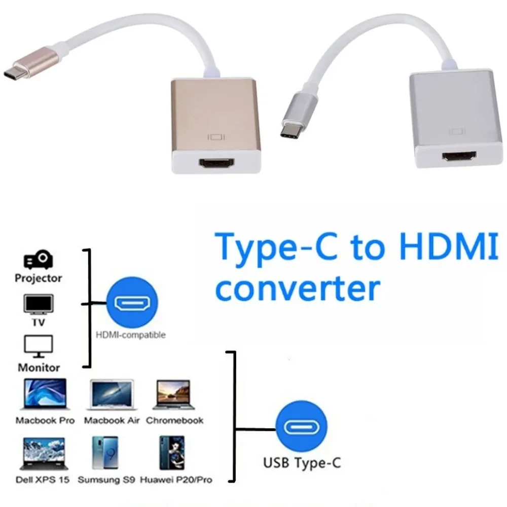 Adaptador USB-C a HDMI 4K para Portátil y Tablet – Audio y Vídeo - imagen 2