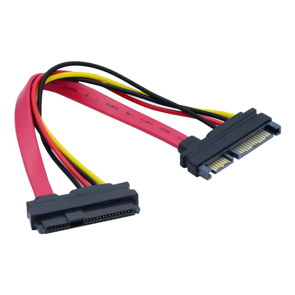 Vista frontal del cable SFF‑8482 a SATA