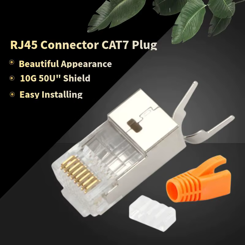 Conector Cat7 detalle frontal