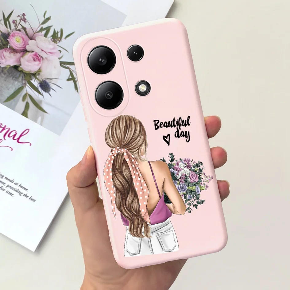 Funda con detalle de corazones en rosa