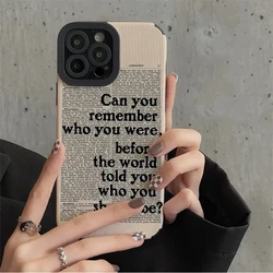Funda Silicona iPhone con Letras Negras – Carcasa Suave Antigolpes