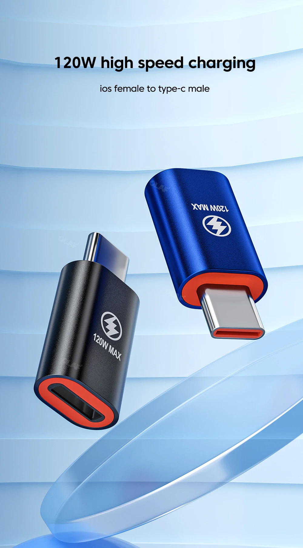 Adaptador conversor USB-C a Lightning
