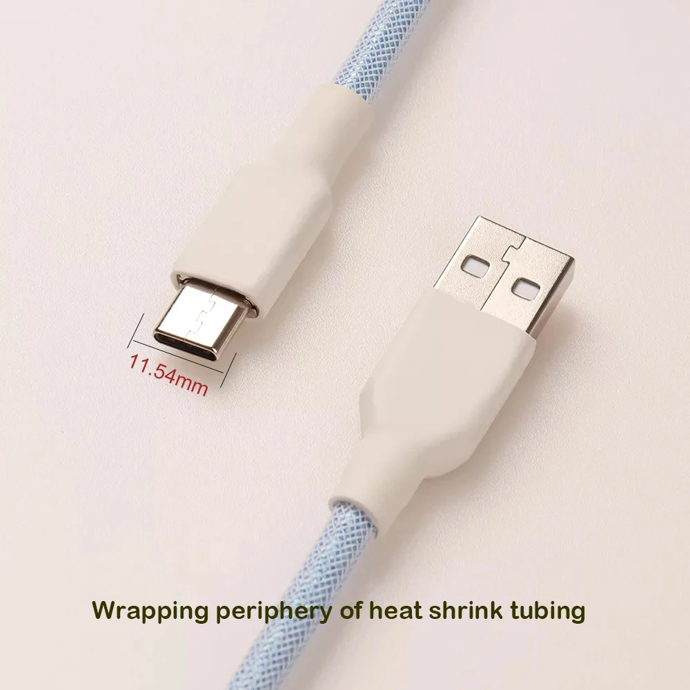 LANO Cable USB-C para teclado mecánico – Bobina de aviador - imagen 3