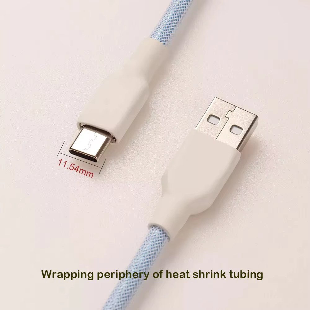 LANO Cable USB-C para teclado mecánico – Bobina de aviador - imagen 3
