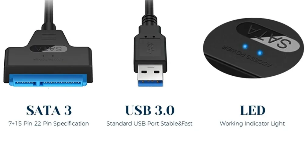 Adaptador conectado a portátil