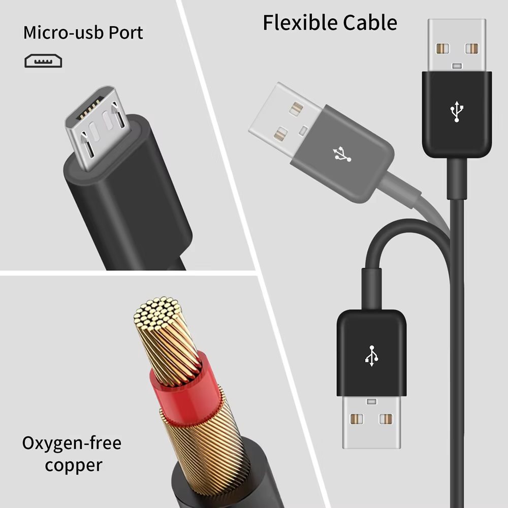 Cable Divisor Micro USB 4 Puertos Múltiple Carga Sincronización - imagen 2