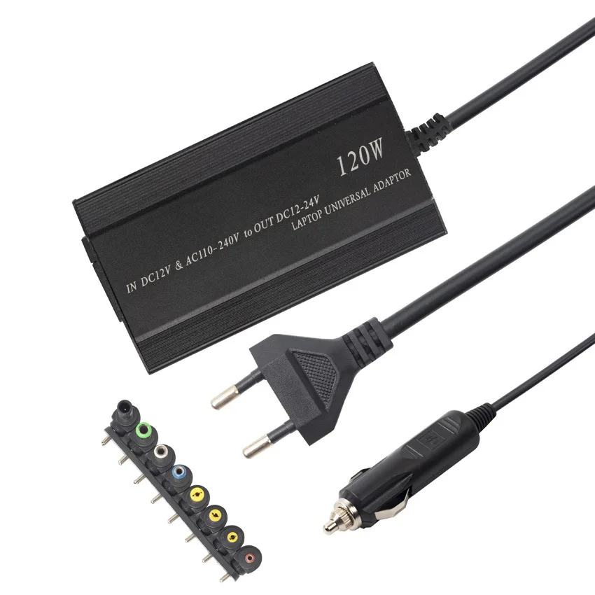 Adaptador universal compacto 12V-24V 120W