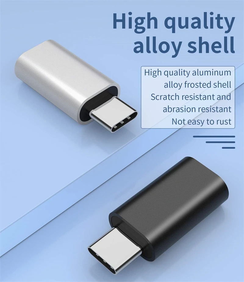 Adaptador Metal Lightning a USB-C - Carga y Datos - imagen 3