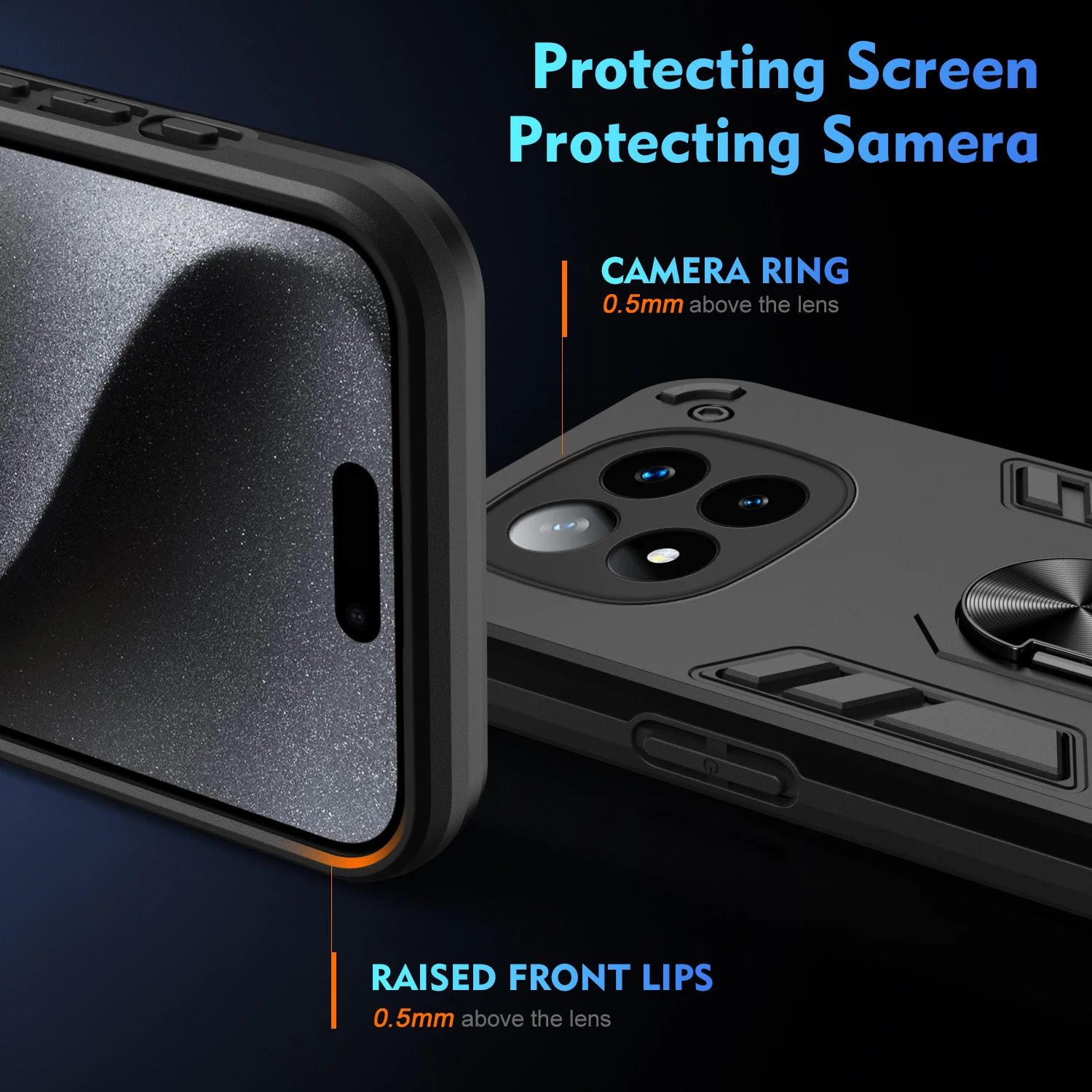 Funda Xiaomi Redmi Note 15 Pro 5G – Militar Antigolpes con Soporte - imagen 3