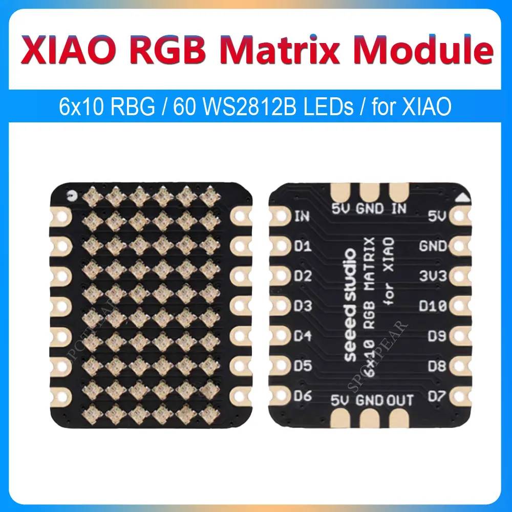 Matriz LED RGB WS2812B compatible con QT Py y Seeed XIAO - imagen 3