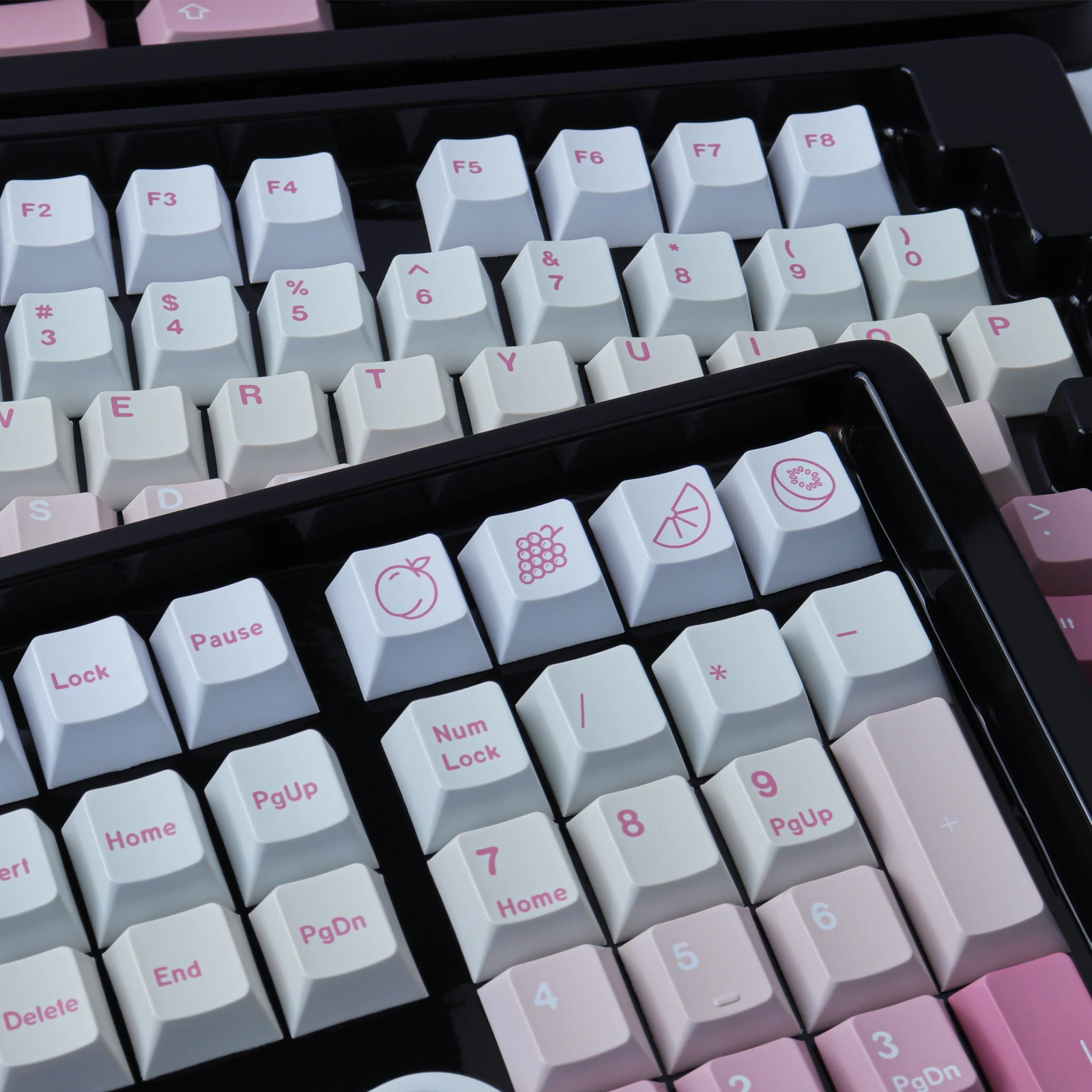 GMK Set Teclas PBT Perfil Cherry Dye-Sub – Rosa Blanco - imagen 3