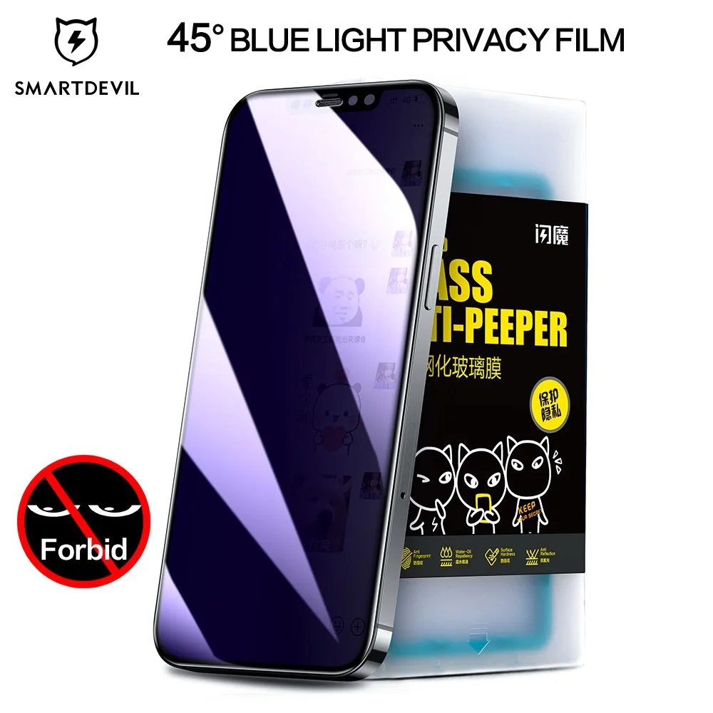 Cristal Privacidad Anti Blue Ray SmartDevil - Compatible iPhone 14/13/12/11/XR/XS