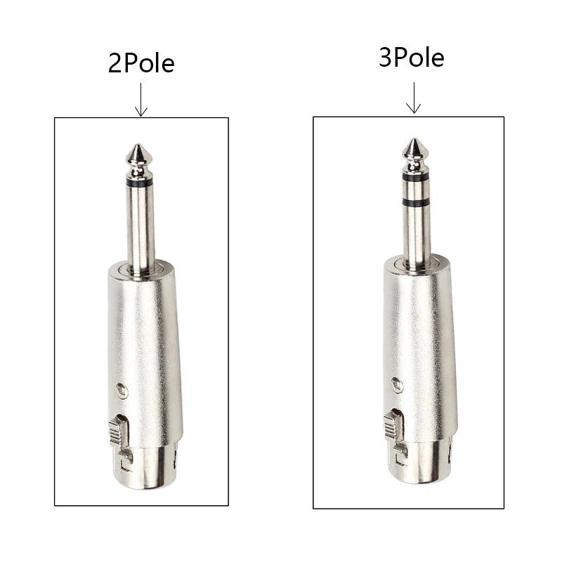 Adaptador XLR a Jack 6.35 mm Hembra-Macho Audio Profesional - imagen 4