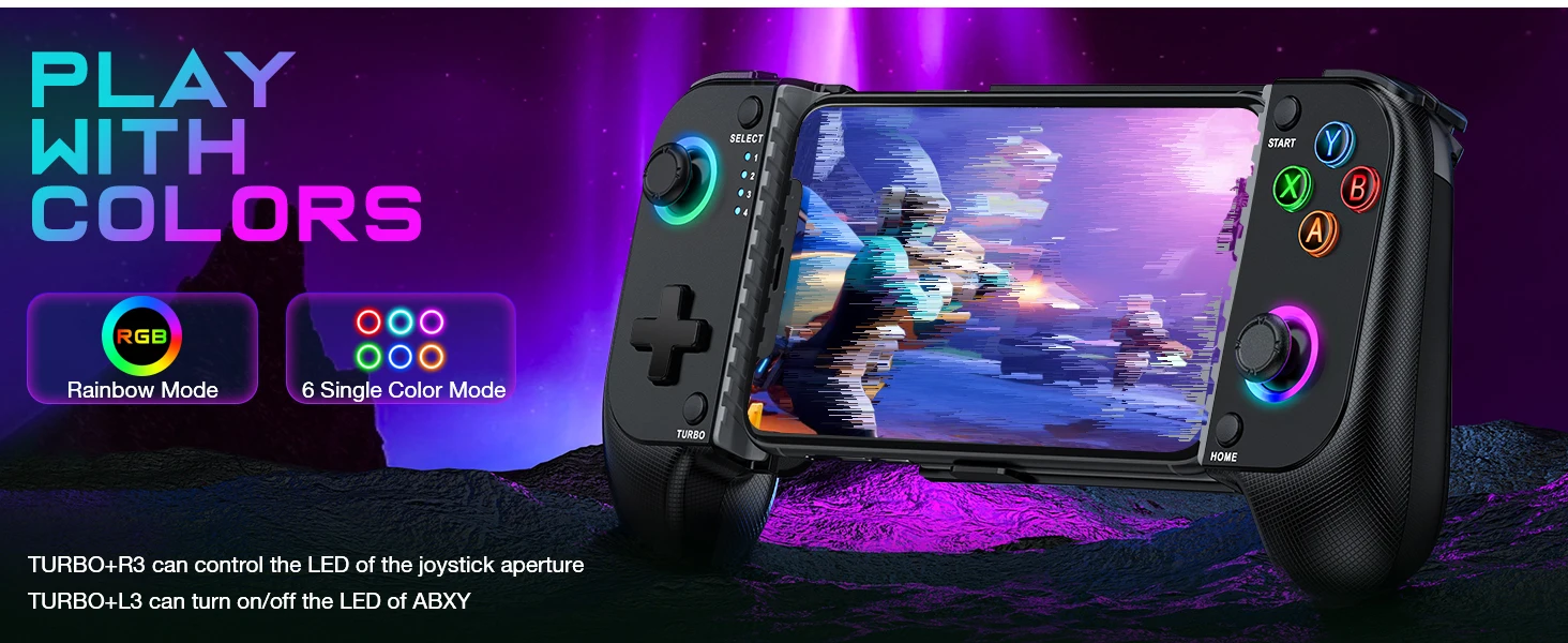 Diseño compacto del gamepad