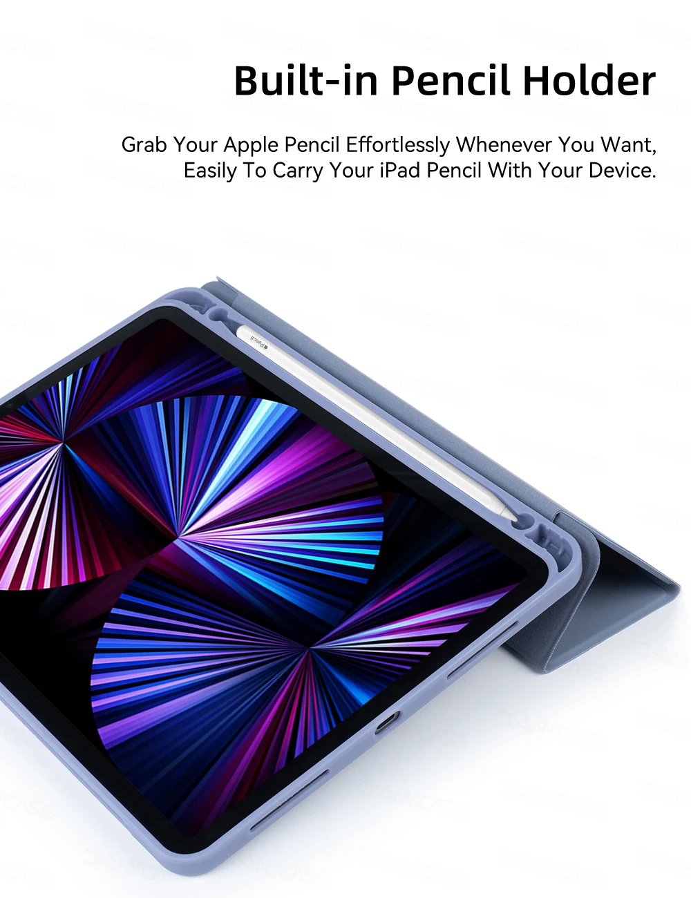 Soporte para Apple Pencil integrado