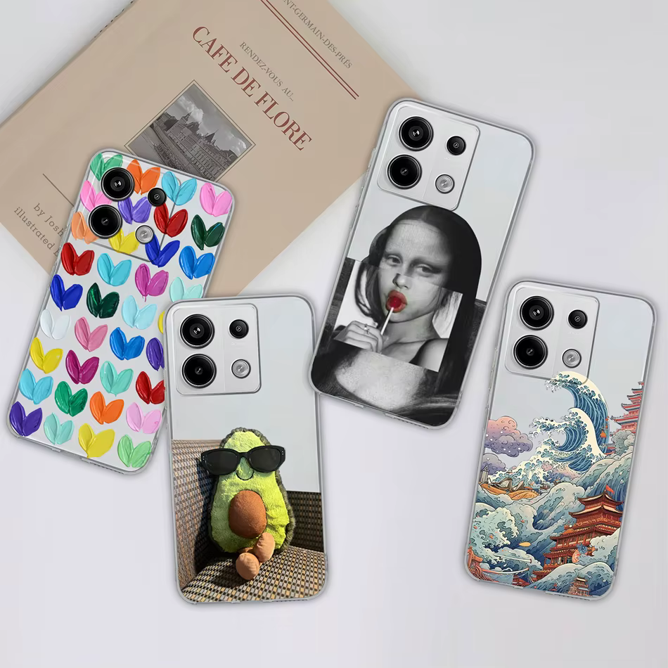 Funda TPU Transparente Poco X6 Pro – Diseño Divertido Antigolpes - imagen 5