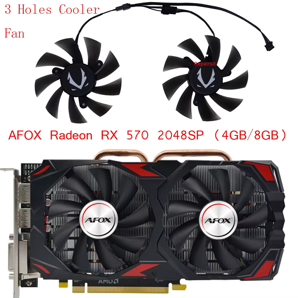 Ventilador GPU 85mm vista frontal