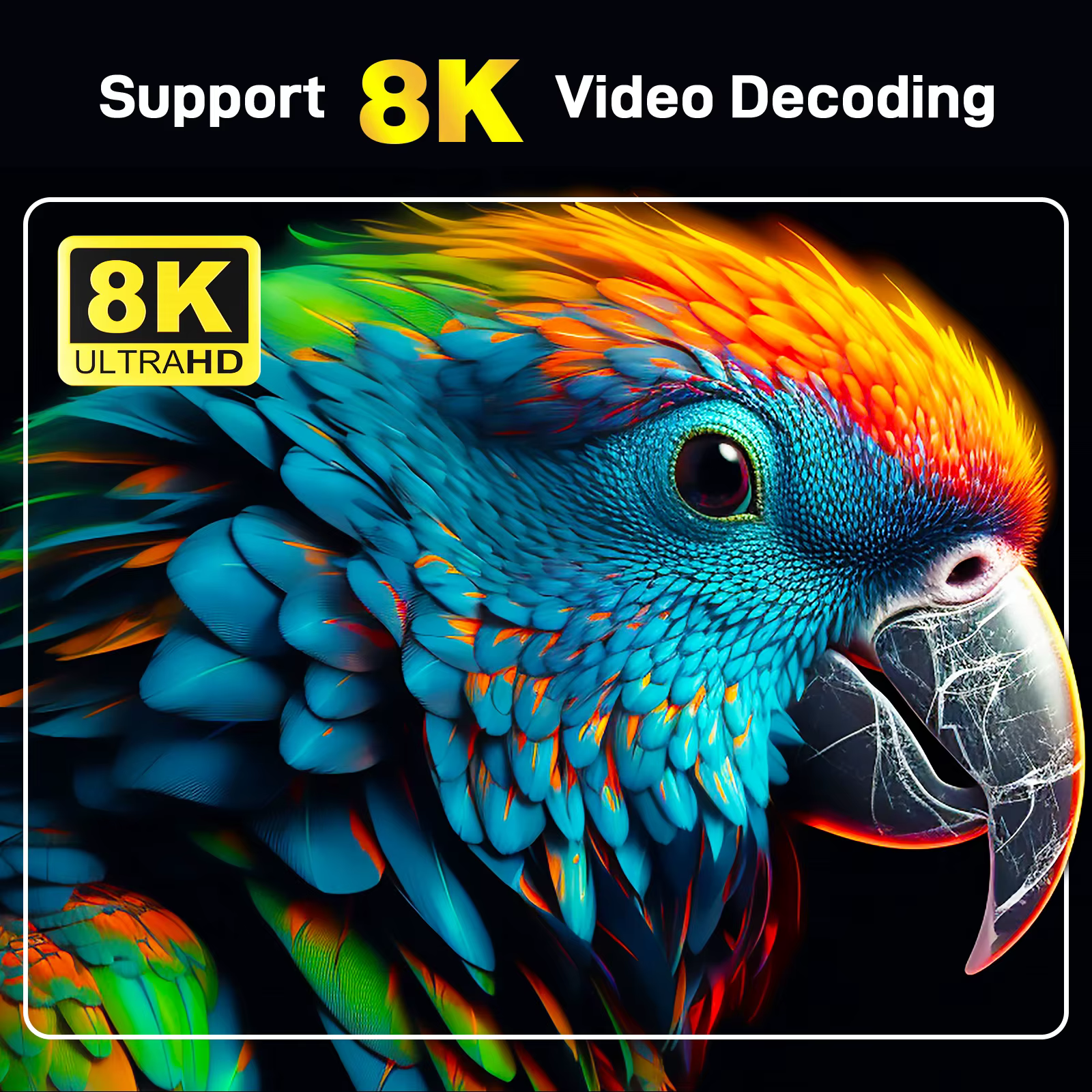 Q96 OHP 8K Smart TV Box Android 13 — diseño y detalles