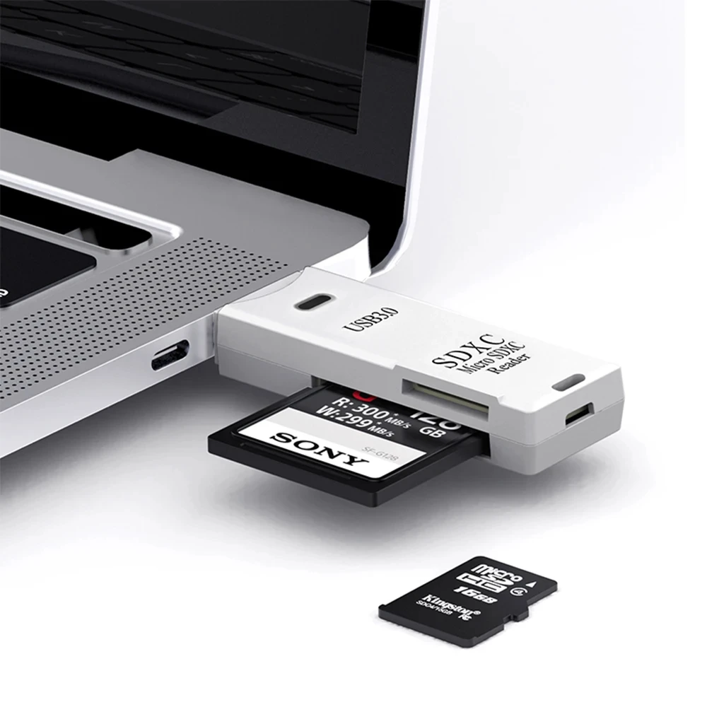 NNBILI Lector Tarjetas SD TF USB 3.0 – Adaptador Alta Velocidad - imagen 2