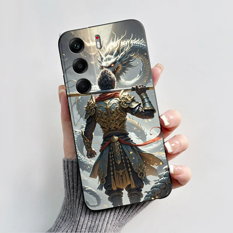 Funda Silicona Tecno Camon 40 Pro / 40 – Diseño Mito Negro Wukong - imagen 4
