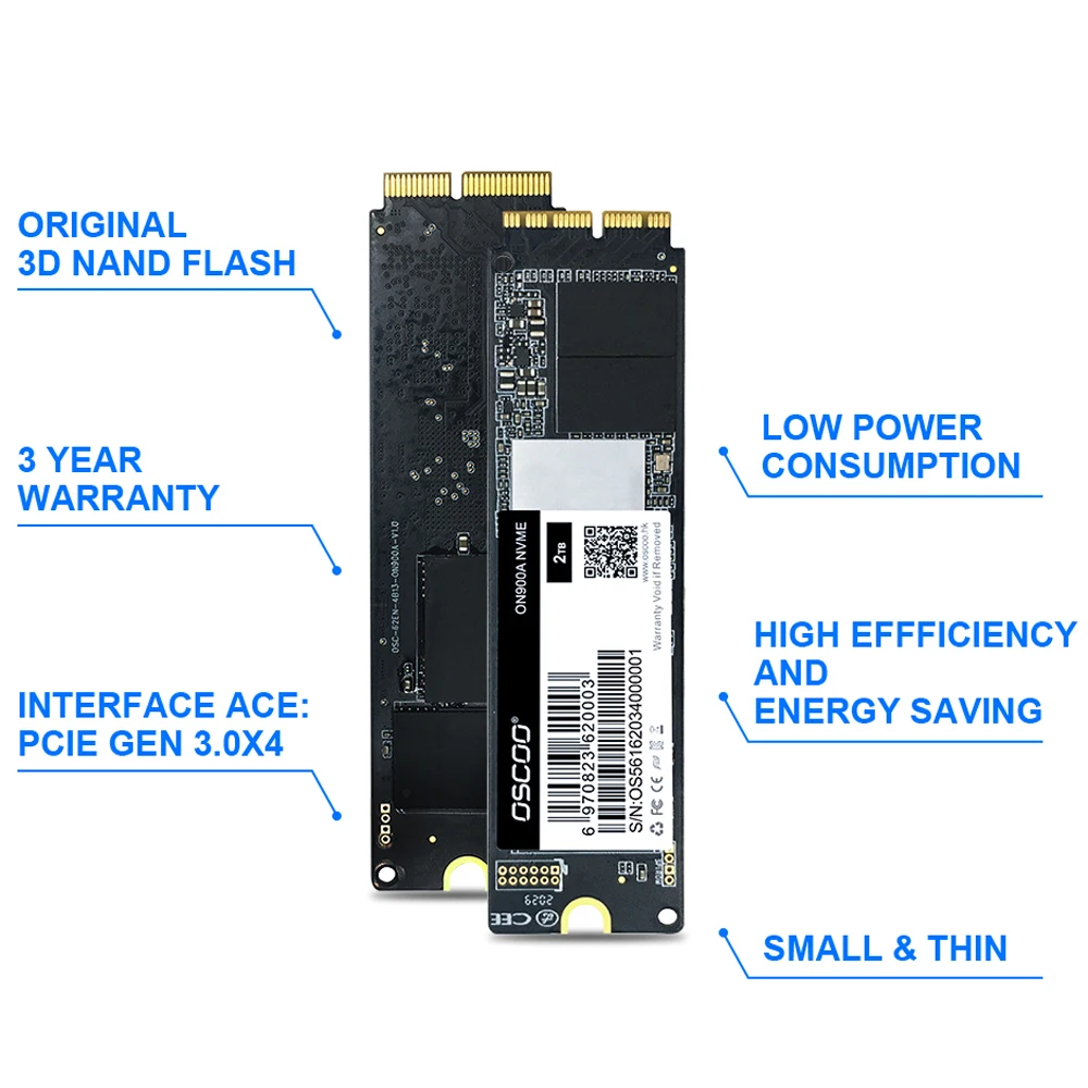 SSD NVMe Compatible MacBook Air 2013-2017 – Disco Duro Interno - imagen 3
