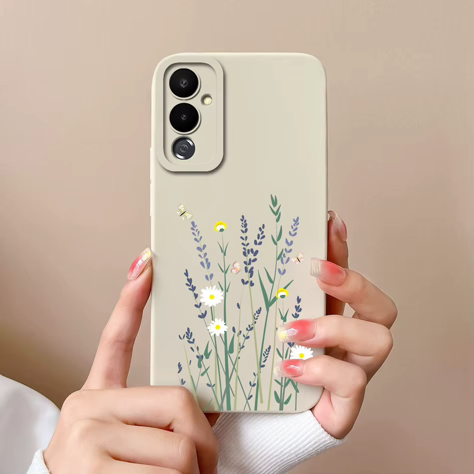 Funda Silicona Líquida Tecno Pova 4 Pro con Flores Antigolpes - imagen 3