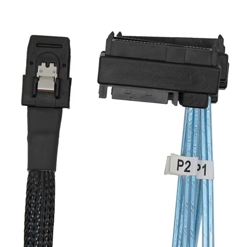 Cable Splitter SAS 4 Puertos SFF-8087 a SFF-8482 con Alimentación SATA - imagen 5