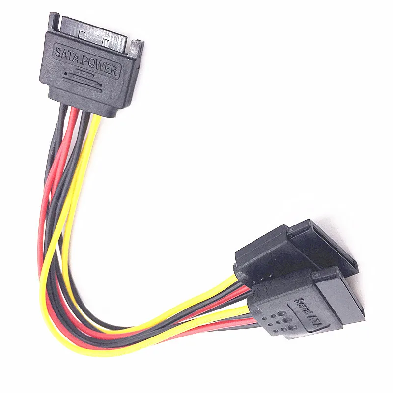 Cable divisor SATA 15 pines a dos hembras