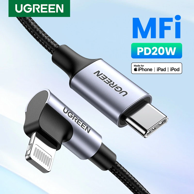 UGREEN Cable USB-C Lightning MFi Carga Rápida - iPhone 14/13, iPad