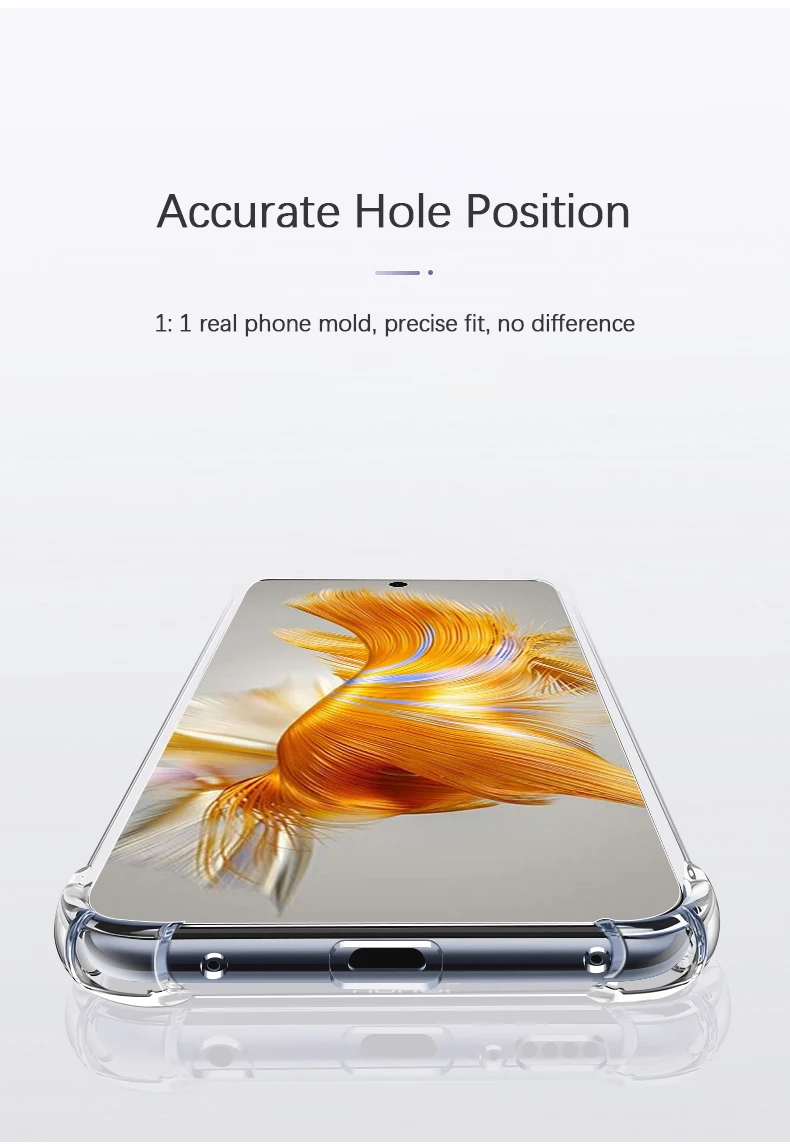 Vista frontal de la funda montada mostrando el ajuste perfecto