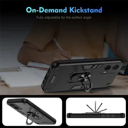 Funda militar Motorola Moto G35/G55/G75/G85 5G con anillo