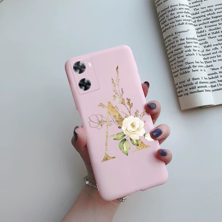 Funda blanda con letras bonitas para OPPO A57
