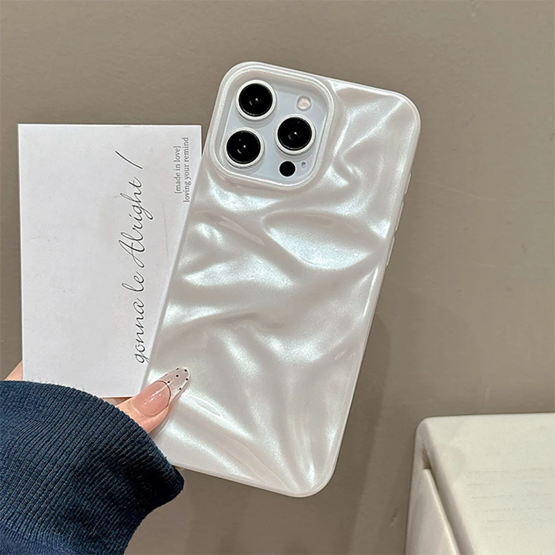 Funda iPhone 16/15/14/13/12/11 Pro Max TPU Blanco Perla Suave