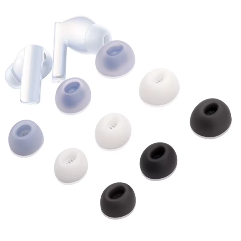 Silicona antideslizante en color negro aplicada al auriculares